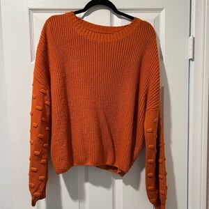 Orange Knit Sweater